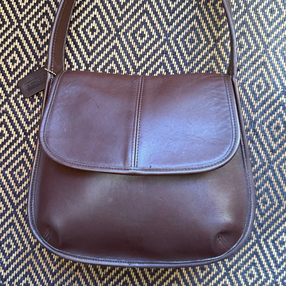 Vintage Coach Ergo Small Flap 9034 mahogany - Picture 1 of 14